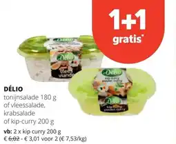 Spar DÉLIO tonijnsalade 180 g aanbieding