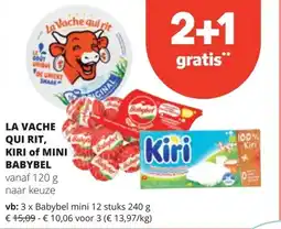 Spar LA VACHĐ• QUI RIT, KIRI of MINI BABYBEL aanbieding