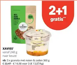 Spar XAVIES' vanaf 240 g aanbieding