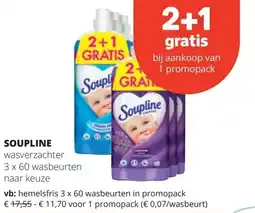Spar SOUPLINE wasverzachter aanbieding