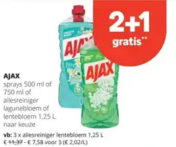 Spar AJAX sprays 500 ml aanbieding
