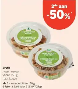 Spar SPAR noten natuur vanaf 150 g aanbieding