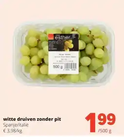 Spar witte druiven zonder pit aanbieding