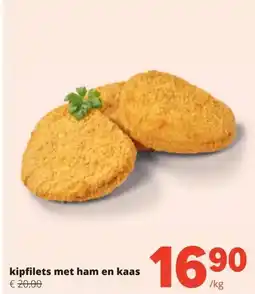 Spar kipfilets met ham en kaas aanbieding