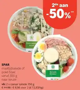 Spar SPAR maaltijdsalade aanbieding