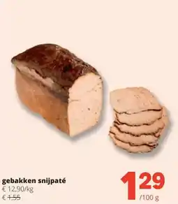 Spar gebakken snijpaté aanbieding