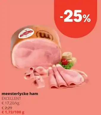 Spar meesterlycke ham aanbieding