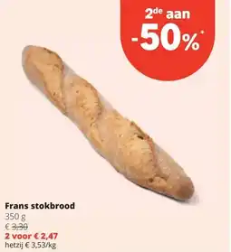 Spar Frans stokbrood 350 g aanbieding