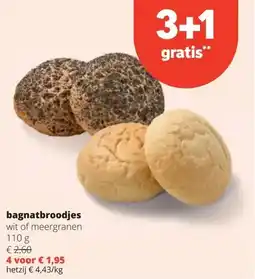 Spar bagnatbroodjes aanbieding