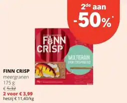 Spar FINN CRISP meergranen 175 g aanbieding