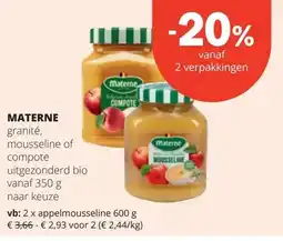 Spar MATERNE granité aanbieding