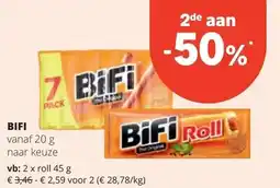 Spar BIFI vanaf 20 g aanbieding