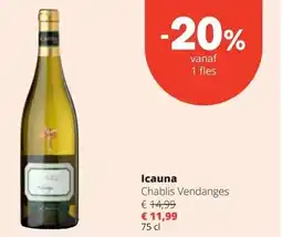 Spar Icauna Chablis Vendanges aanbieding