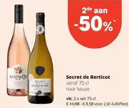Spar Secret de Berticot vanaf 75 cl aanbieding