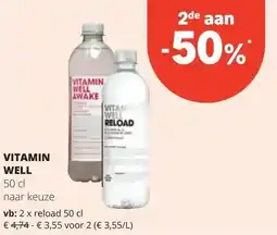 Spar VITAMIN WELL 50 cl aanbieding