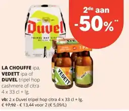 Spar Duvel tripel hop citra 4 x 33 cl + Ig aanbieding