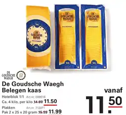 Sligro De Goudsche Waegh Belegen kaas aanbieding