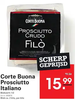 Sligro Corte Buona Prosciutto Italiano aanbieding