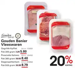 Sligro Gouden Banier Vleeswaren aanbieding