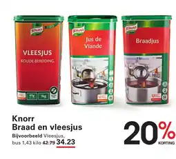 Sligro Knorr Braad en vleesjus aanbieding