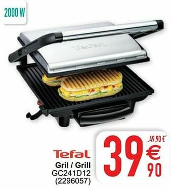 Cora Tefal gril - grill gc241d12 aanbieding