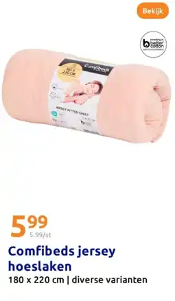 Action Comfibeds jersey hoeslaken aanbieding