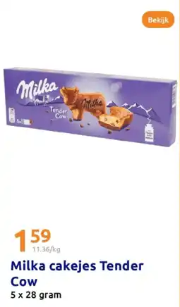 Action Milka cakejes Tender Cow aanbieding