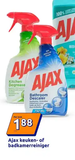 Action Ajax keuken- of badkamerreiniger aanbieding