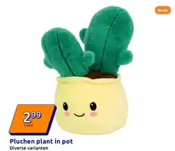 Action Pluchen plant in pot aanbieding
