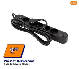 Action Pro-max stekkerdoos aanbieding