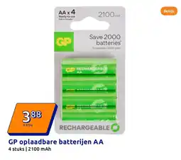 Action GP oplaadbare batterijen AA aanbieding