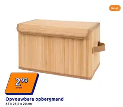 Action Opvouwbare opbergmand aanbieding
