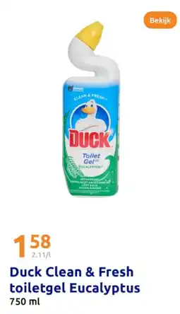 Action Duck Clean & Fresh toiletgel Eucalyptus aanbieding