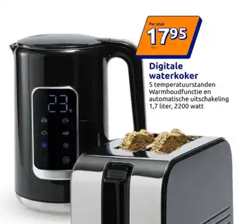 Action Digitale waterkoker aanbieding