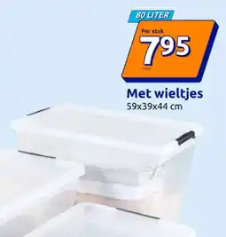 Action Met wieltjes 59x39x44 cm aanbieding