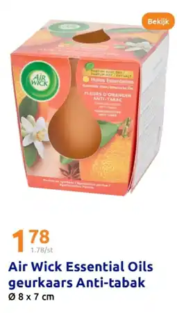 Action Air Wick Essential Oils geurkaars Anti-tabak aanbieding