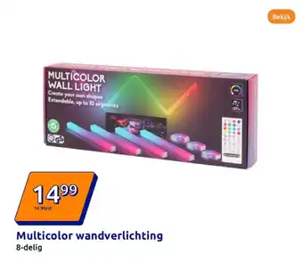Action Multicolor wandverlichting aanbieding