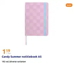 Action Candy Summer notitieboek A5 aanbieding