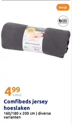 Action Comfibeds jersey hoeslaken aanbieding