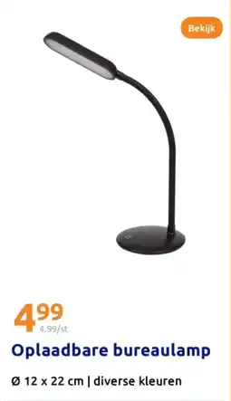 Action Oplaadbare bureaulamp aanbieding