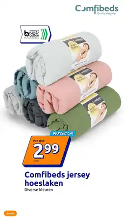 Action Comfibeds jersey hoeslaken aanbieding