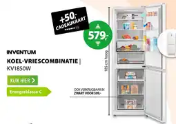 Expert Inventum koel-vriescombinatie | KV1850W aanbieding