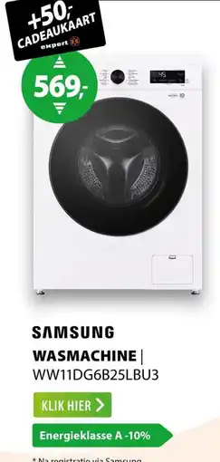 Expert Samsung wasmachine WW11DG6B25LBU3 aanbieding