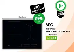 Expert AEG Inbouw inductiekookplaat | TO741B0BFB aanbieding
