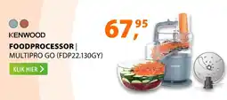 Expert Kenwood foodprocessor | multipro go (FDP22.130GY) aanbieding