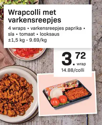 Buurtslagers Wrapcolli met varkensreepjes aanbieding