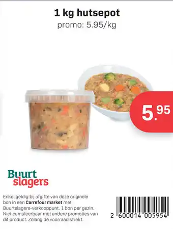 Buurtslagers Hutsepot aanbieding
