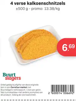 Buurtslagers Verse kalkoenschnitzels aanbieding