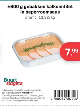 Buurtslagers Gebakken kalkoenfilet in peperroomsaus aanbieding