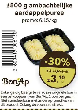 Bon Ap Ambachtelijke aardappelpuree aanbieding